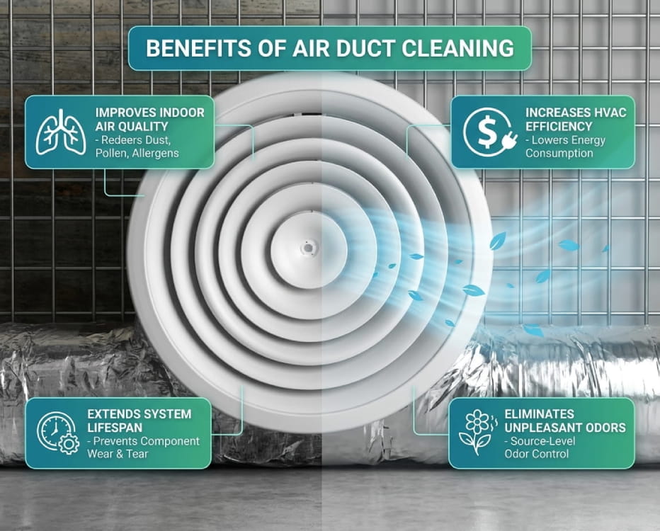 Air Duct Cleaning Benefits
